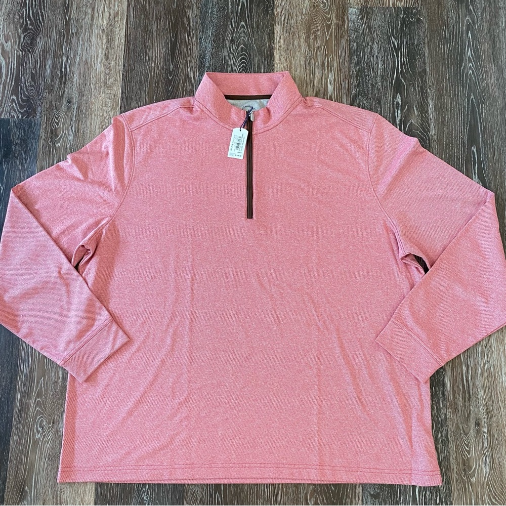 Johnnie-O Farber Red Golf Quarter-zip Pullover Men’s XXL/2XL NWT MSRP $148.